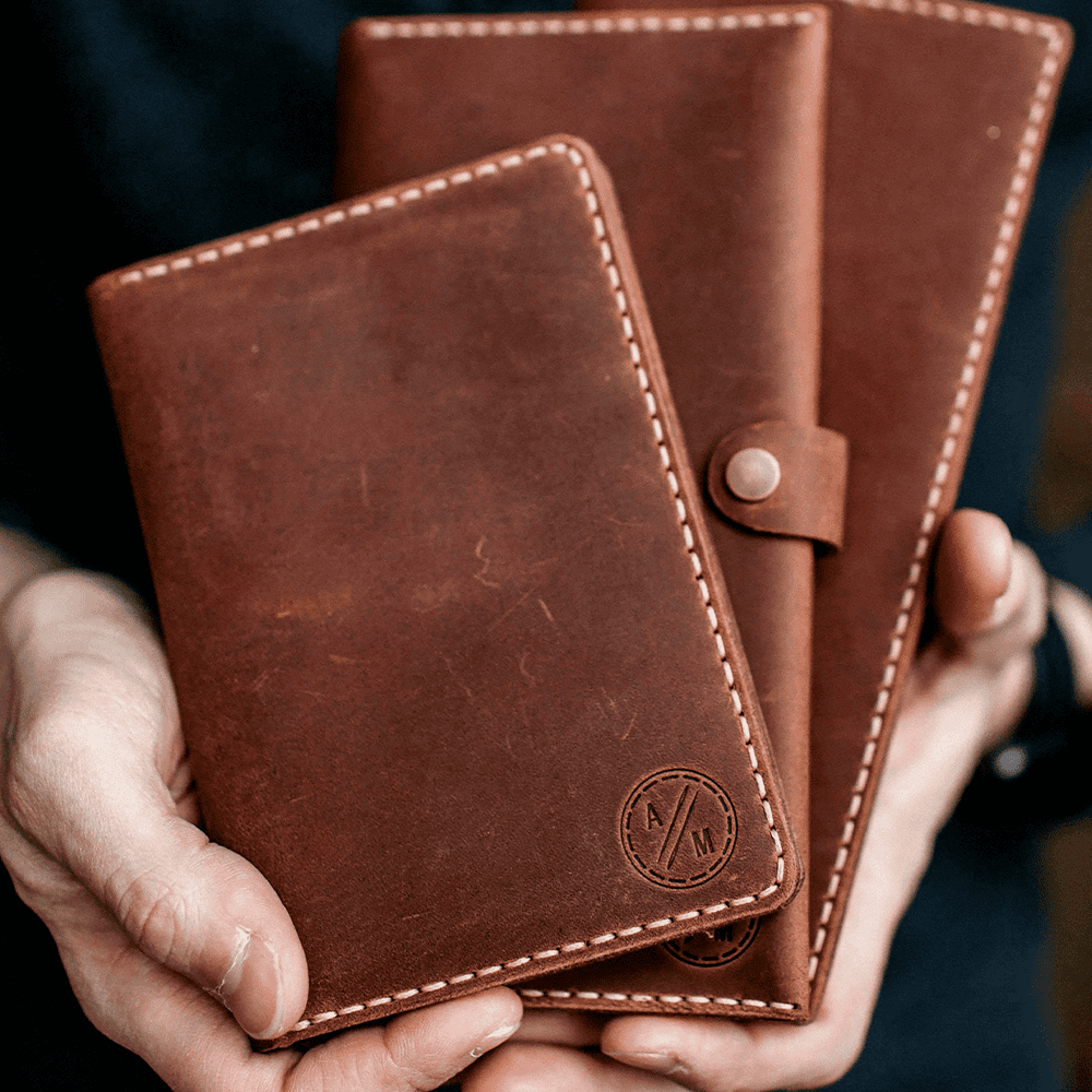 Debossed Leather wallets