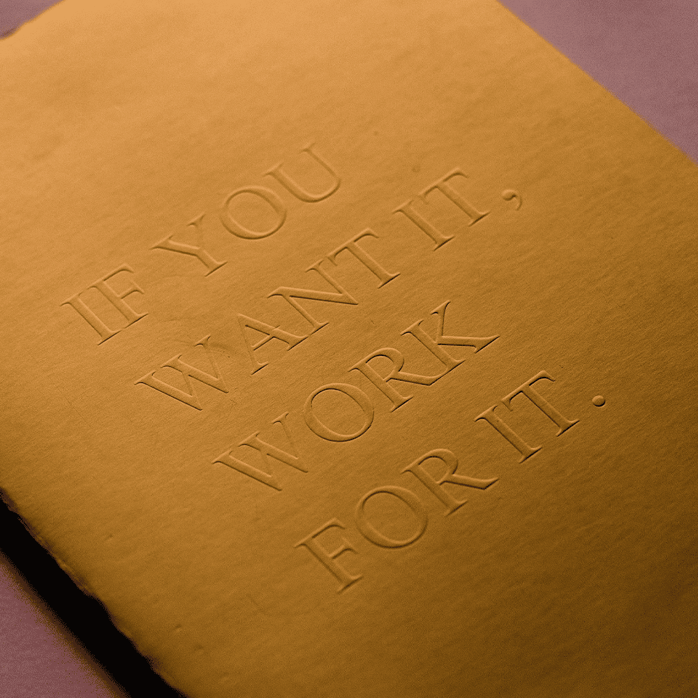 Embossed journal