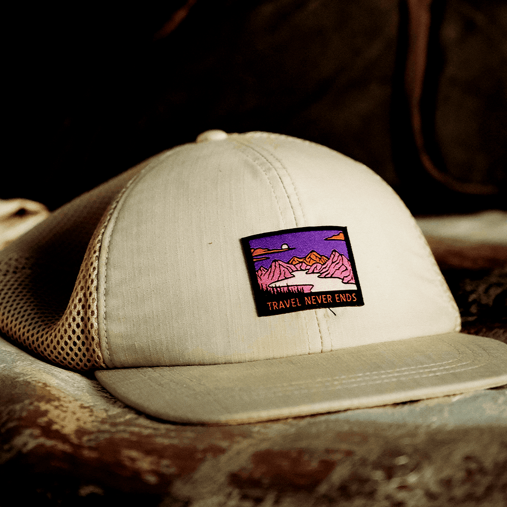 Cap with a patch